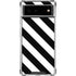 Black and White Geometric Stripes Google Pixel 6 Clear Case
